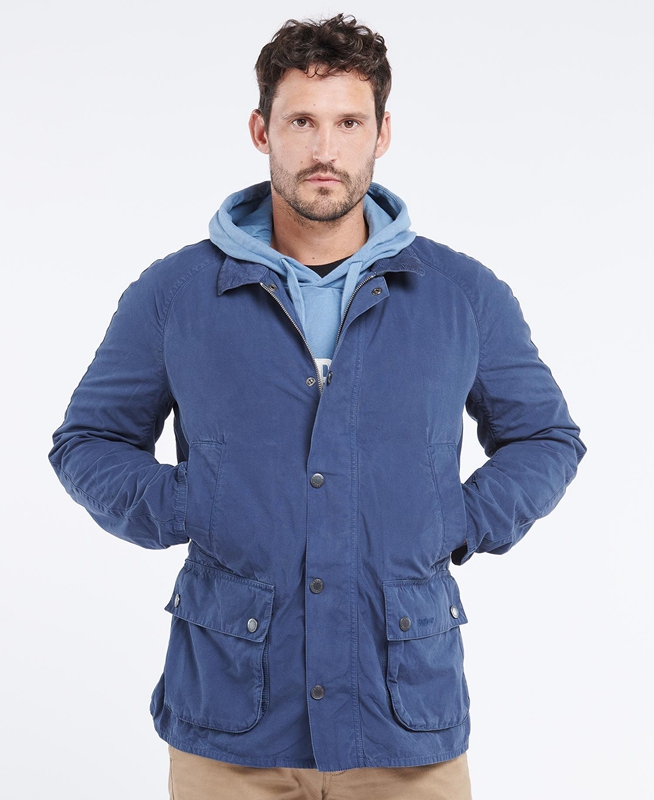 Barbour Ashby Férfi Alkalmi Dzsekik Kék | 817293-KAQ