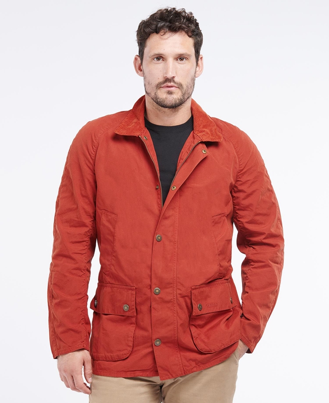 Barbour Ashby Férfi Alkalmi Dzsekik Narancssárga | 174506-FBX