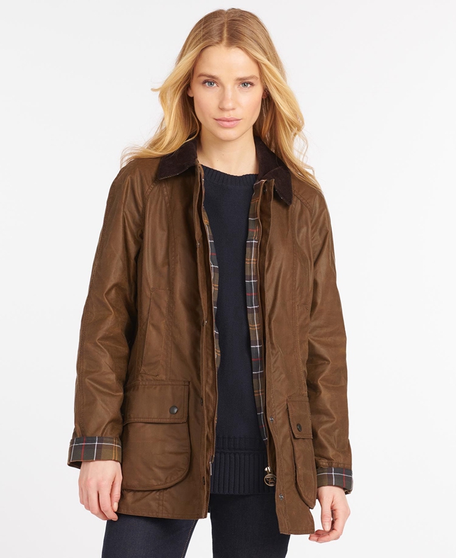 Barbour Beadnell® Női Viaszos Kabát Barna | 601279-KMR