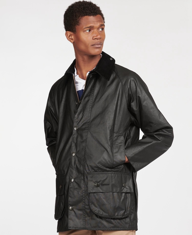 Barbour Beaufort® Férfi Viaszos Kabát Fekete | 928613-NBQ