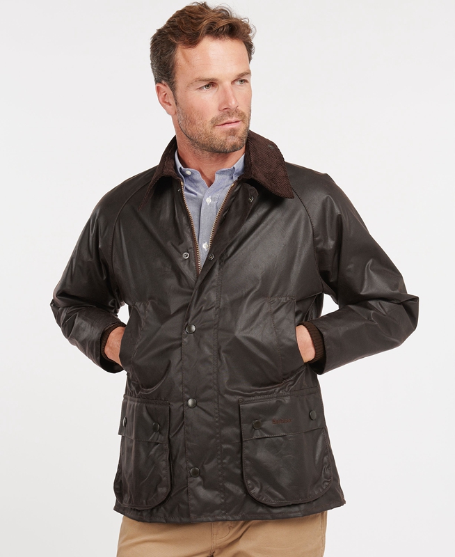 Barbour Bedale® Férfi Viaszos Kabát Kávé | 176390-JEV