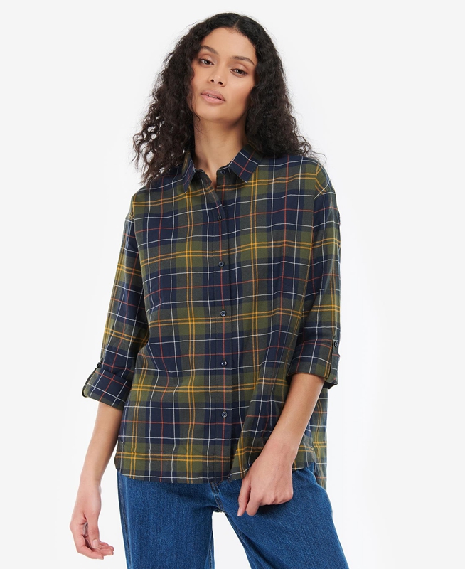 Barbour Elishaw Női Ingek Színes | 415987-OMQ