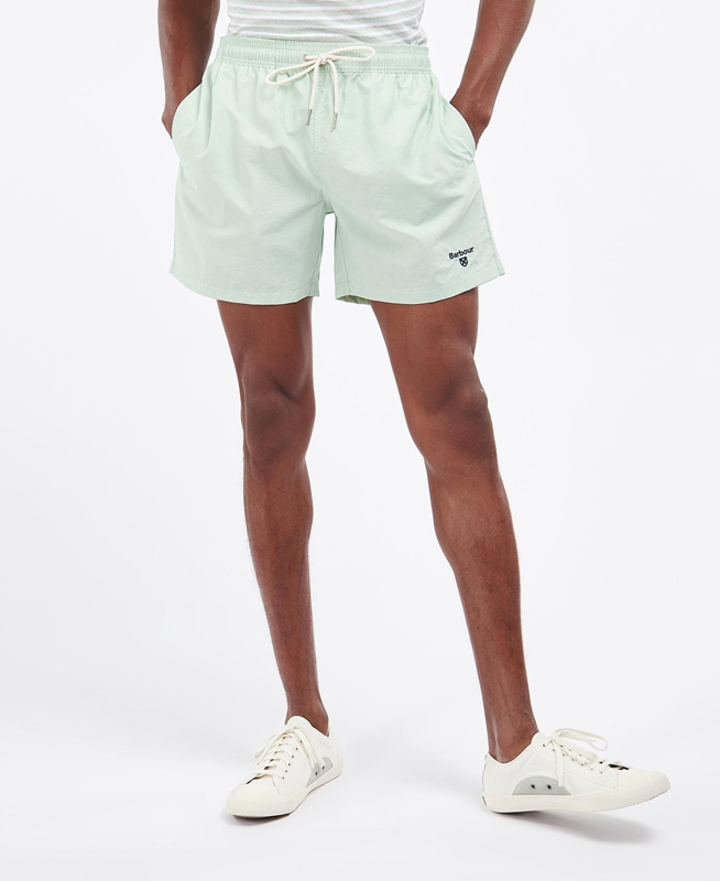 Barbour Essential Logo Swim Férfi Nadrág Zöld | 431709-GQV