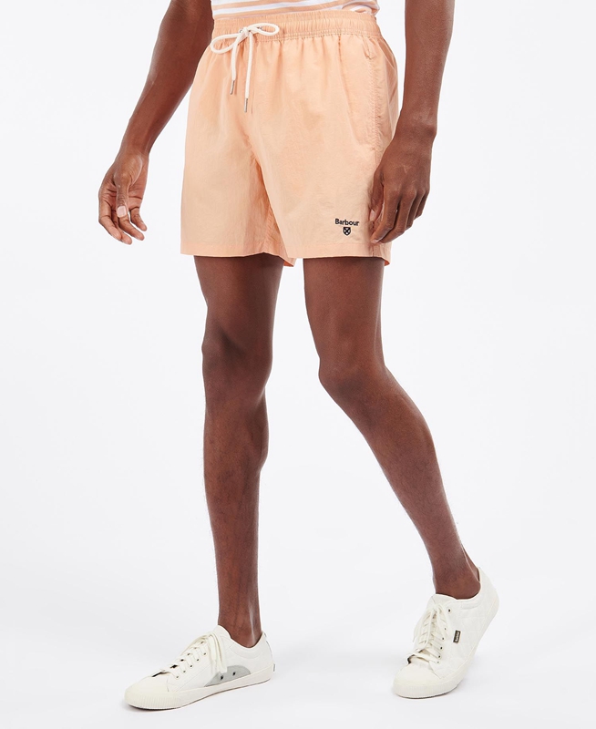 Barbour Essential Logo Swim Férfi Nadrág Narancssárga | 852493-DQR