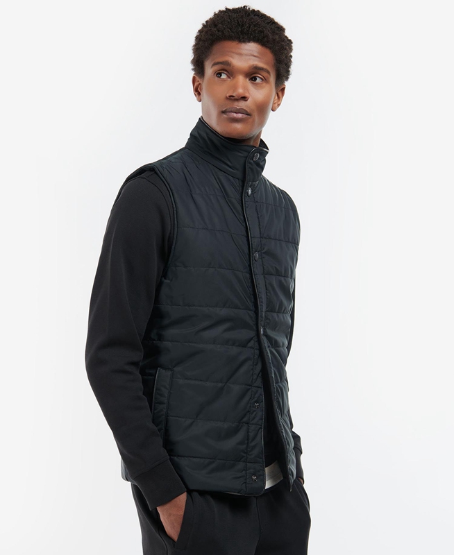 Barbour Farnham Férfi Mellény Fekete | 453891-JOC