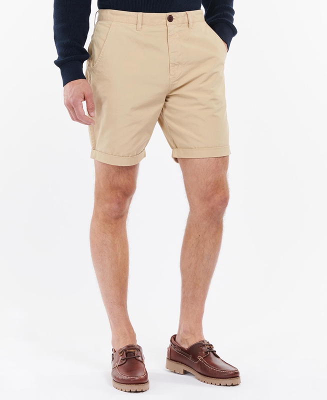Barbour Glendale Rövid Férfi Nadrág Bézs | 705963-HXT