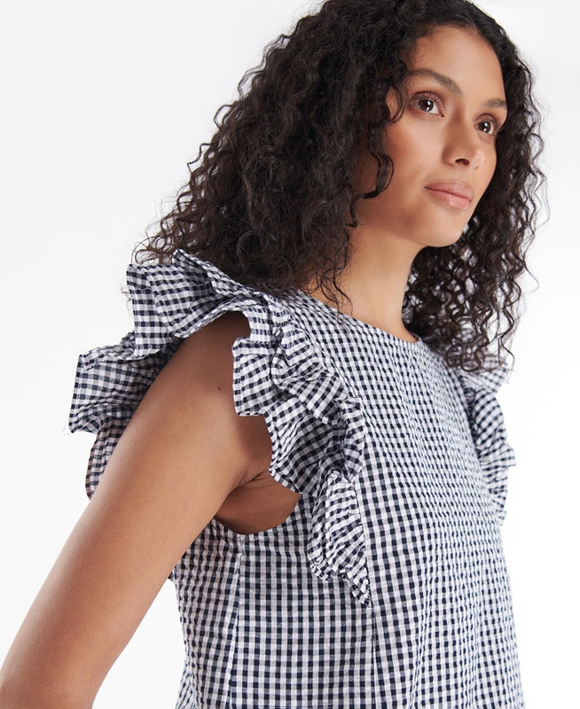 Barbour Marigold Top Női Ingek Kék | 653829-PSX