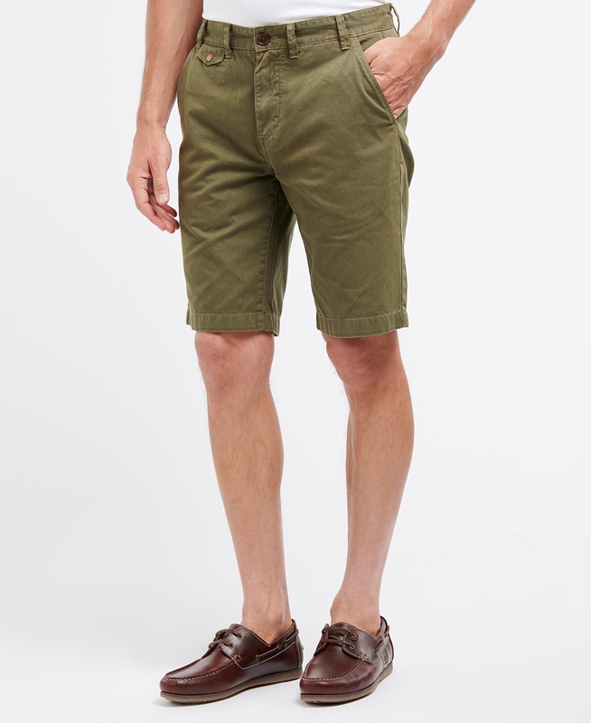 Barbour Neuston Twill Férfi Nadrág Zöld | 349652-TMQ