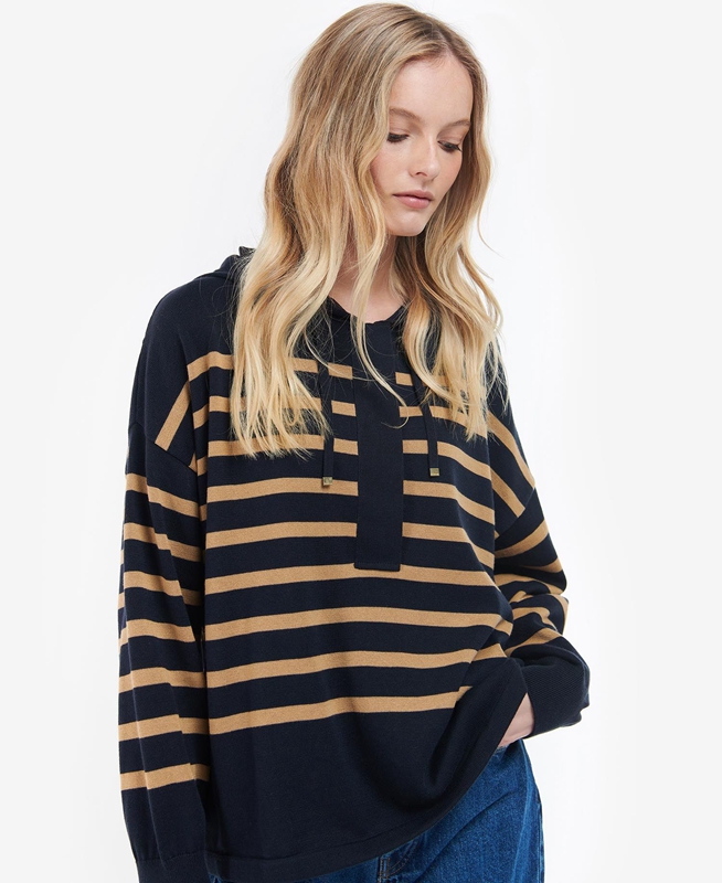 Barbour Odette Knit Női Pulóverek Sötétkék | 569714-NHU