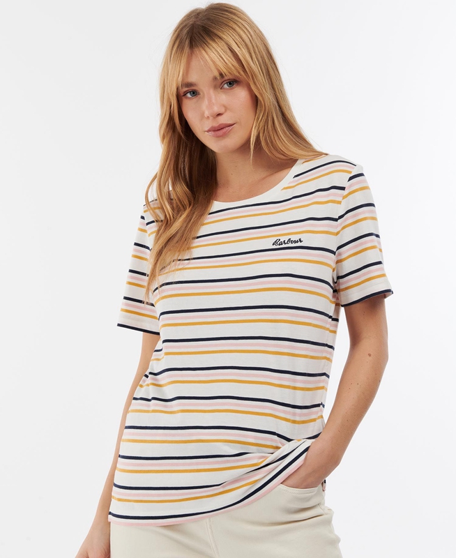 Barbour Picnic Top Női Póló Fehér | 748609-BVQ
