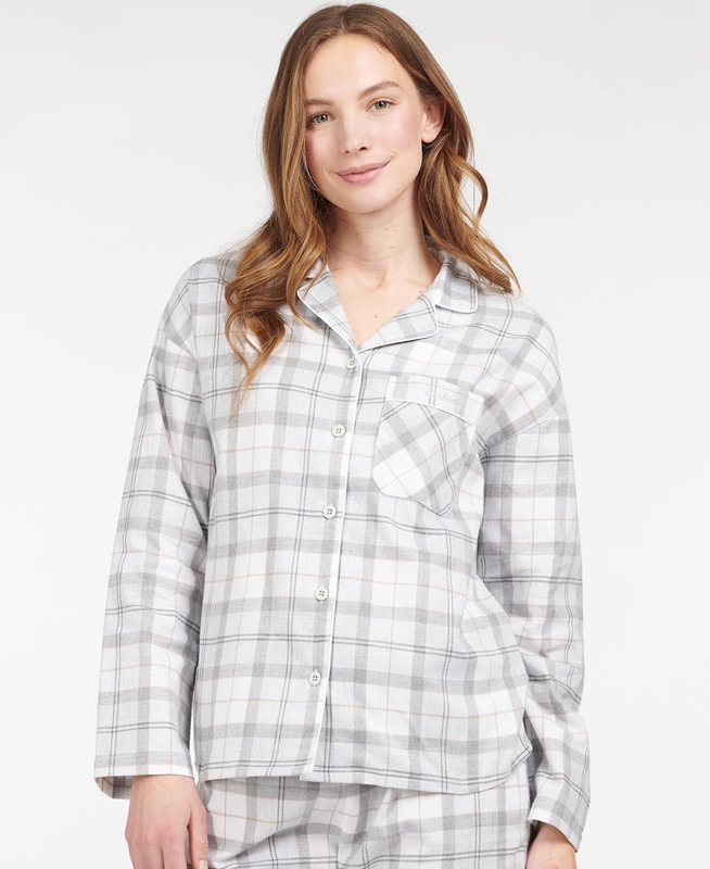 Barbour Schlafanzug-Set Ellery Női Hálóruha Szürke | 428190-ICE