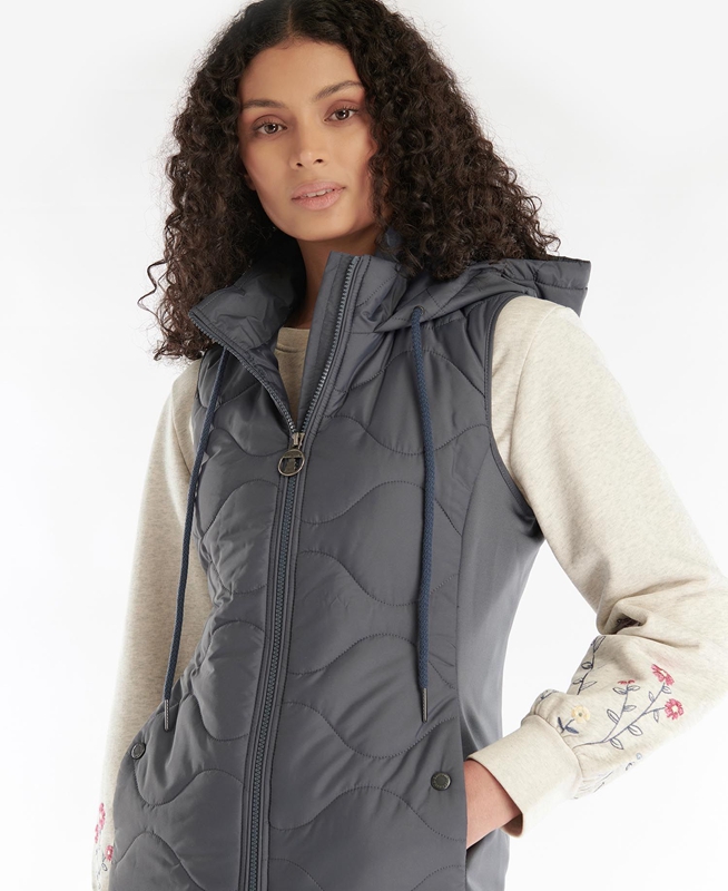 Barbour Thrift Quilted Női Pulóverek Szürke | 052176-BIQ