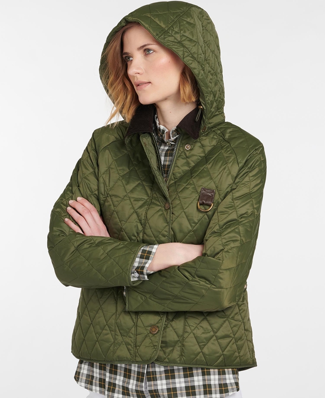 Barbour Tobymory Női Vattázott Kabát Zöld | 813276-FJK