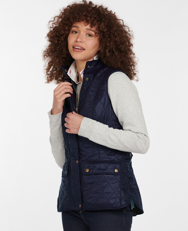 Barbour Weste Wray Női Mellény Kék | 592674-QKB