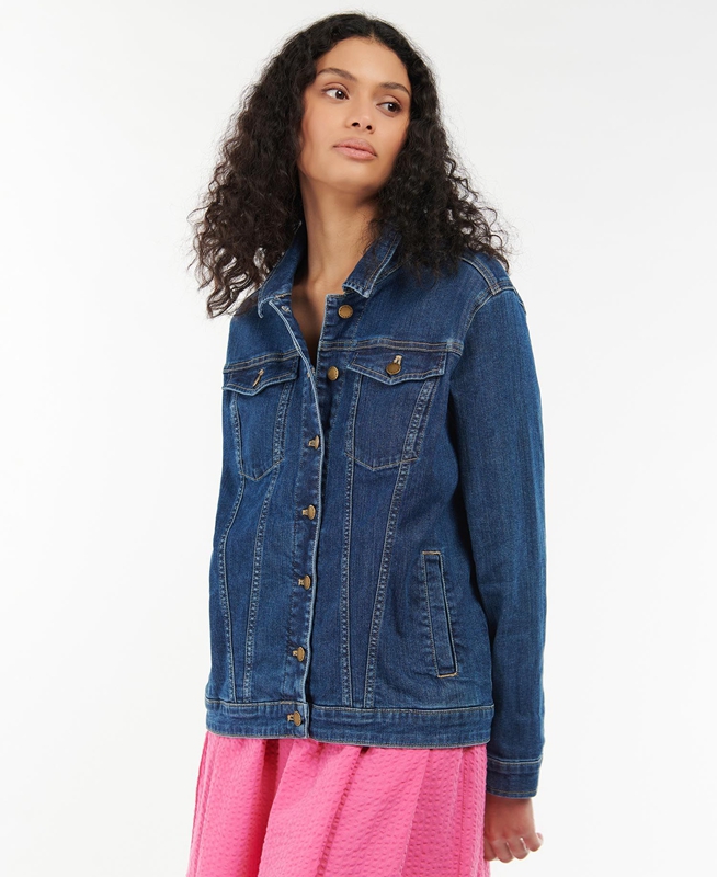 Barbour Willowherb Női Ingek Kék | 918637-OYG