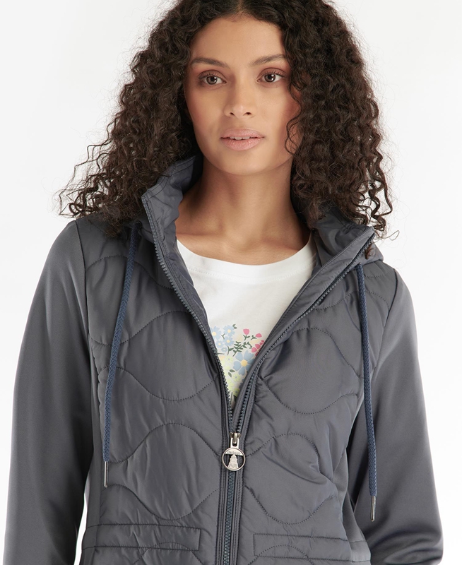 Barbour Willowherb Quilted Női Pulóverek Szürke | 927140-EWN