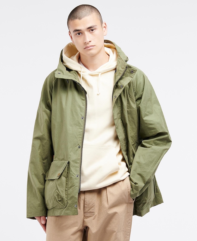 Barbour x Ally Capellino Ernest Férfi Alkalmi Dzsekik Olivazöld | 648513-VPA