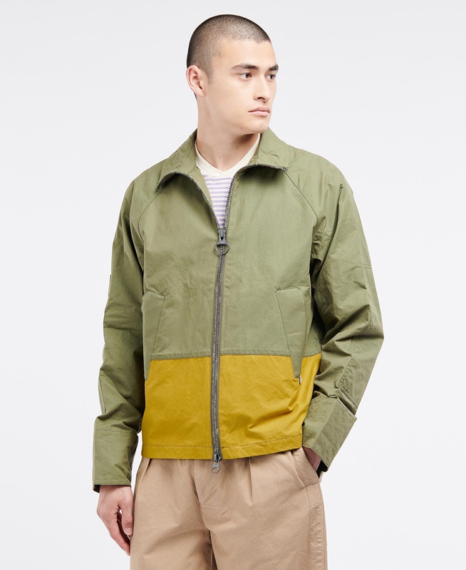 Barbour x Ally Capellino Hand Férfi Alkalmi Dzsekik Olivazöld | 587913-OXF