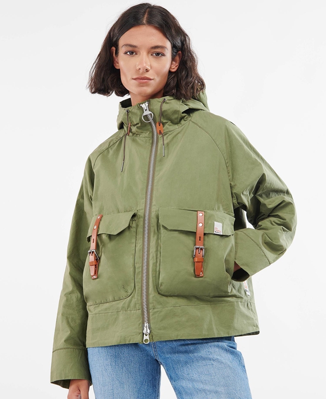 Barbour x Ally Capellino Tip Női Alkalmi Dzsekik Zöld | 061472-WTZ