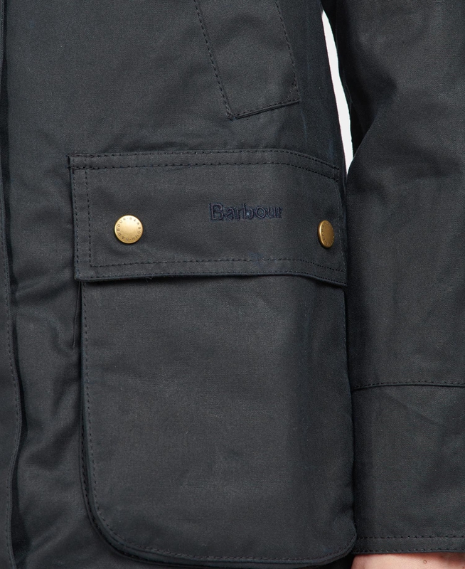 Barbour Acorn Waxed Pamut Női Viaszos Kabát Kék | 428501-BSJ