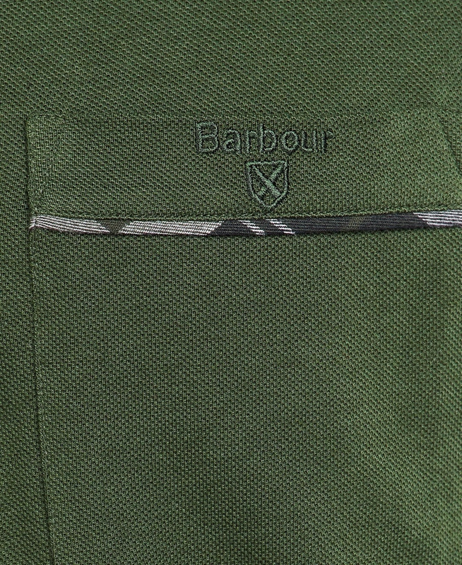 Barbour Adie Long Sleeve Férfi Polo shirts Zöld | 157246-JRS