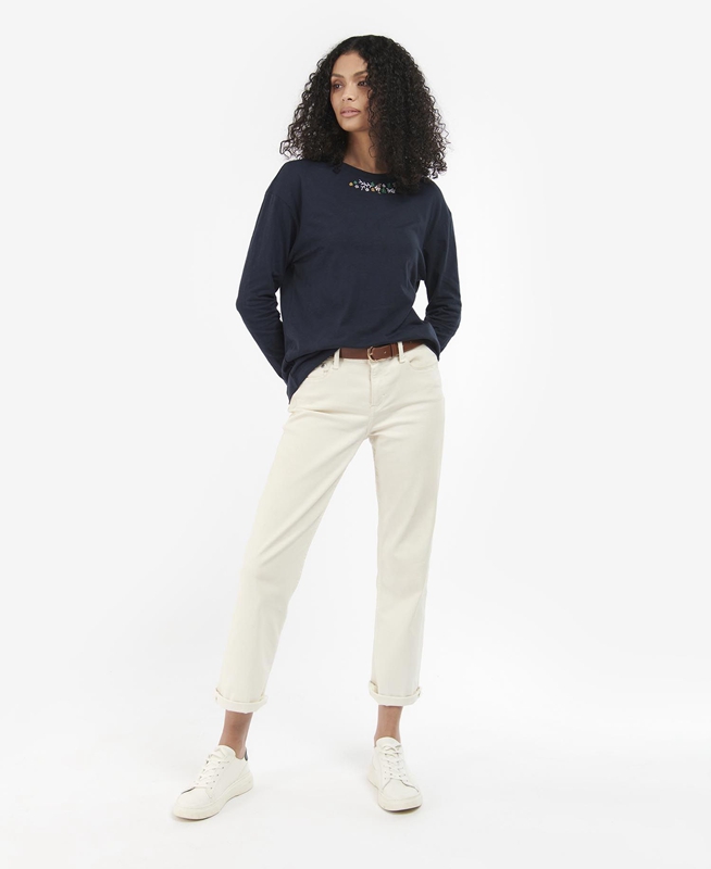 Barbour Amberley Női Póló Sötétkék | 014826-TRJ