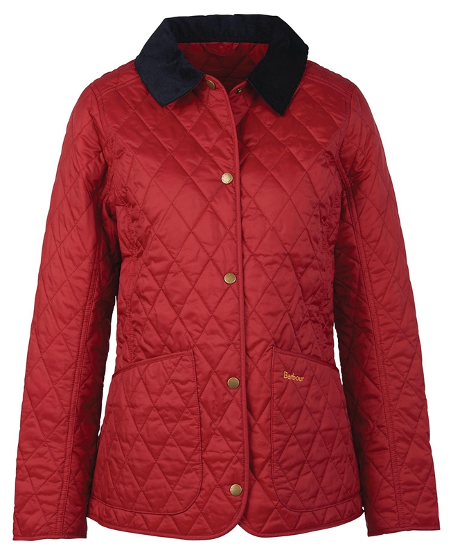 Barbour Annandale Női Vattázott Kabát Piros | 216703-HNC