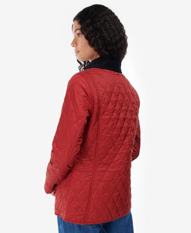Barbour Annandale Női Vattázott Kabát Piros | 216703-HNC