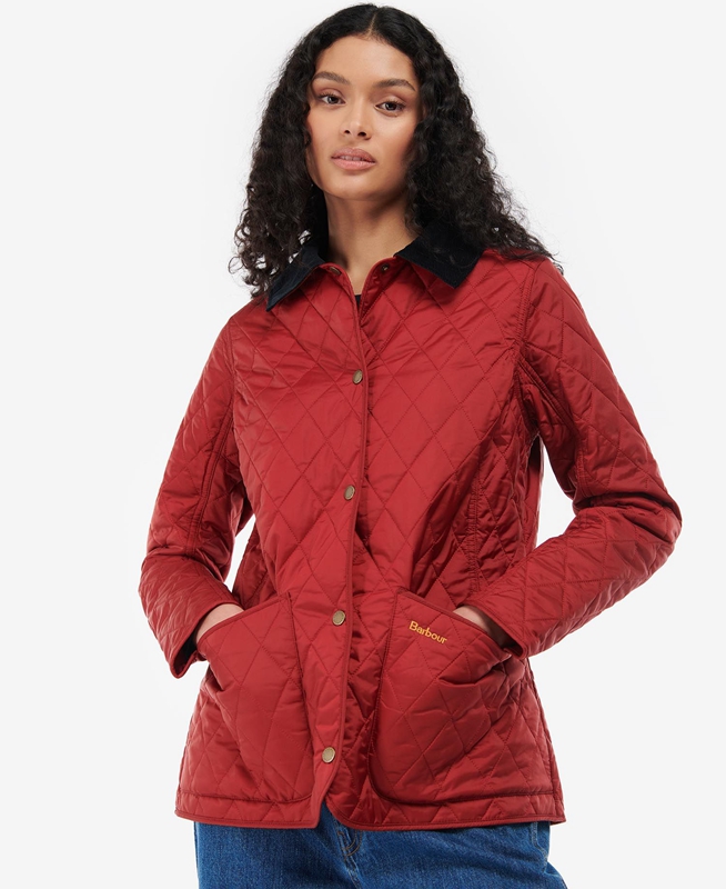 Barbour Annandale Női Vattázott Kabát Piros | 216703-HNC