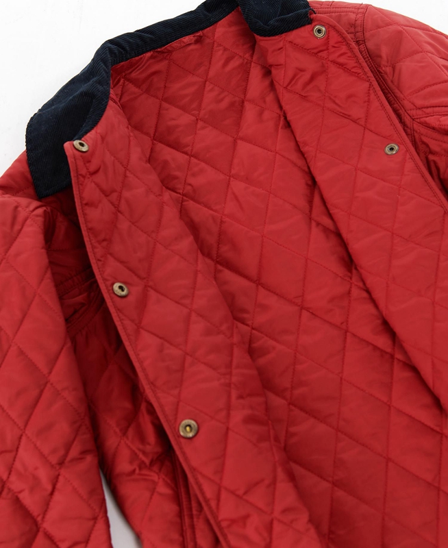 Barbour Annandale Női Vattázott Kabát Piros | 216703-HNC