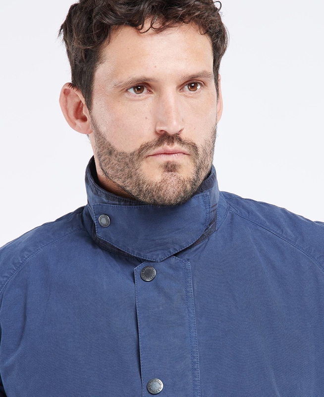 Barbour Ashby Férfi Alkalmi Dzsekik Kék | 817293-KAQ