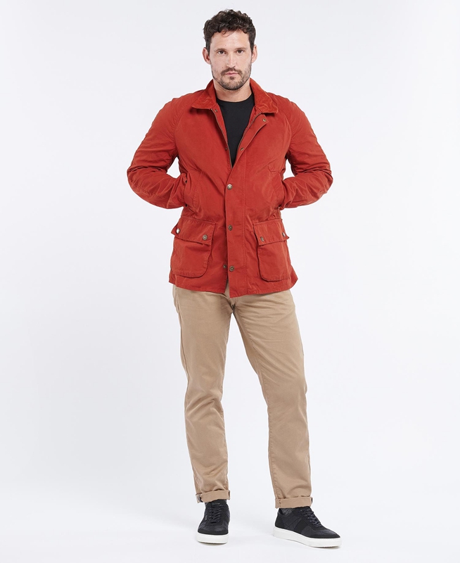 Barbour Ashby Férfi Alkalmi Dzsekik Narancssárga | 174506-FBX