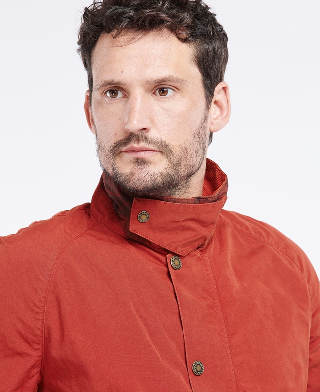 Barbour Ashby Férfi Alkalmi Dzsekik Narancssárga | 174506-FBX