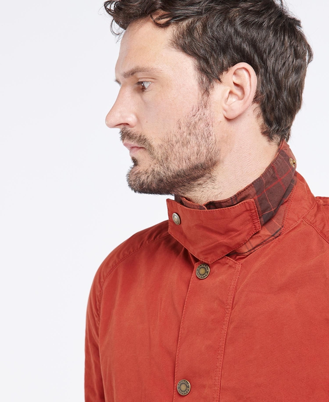 Barbour Ashby Férfi Alkalmi Dzsekik Narancssárga | 174506-FBX