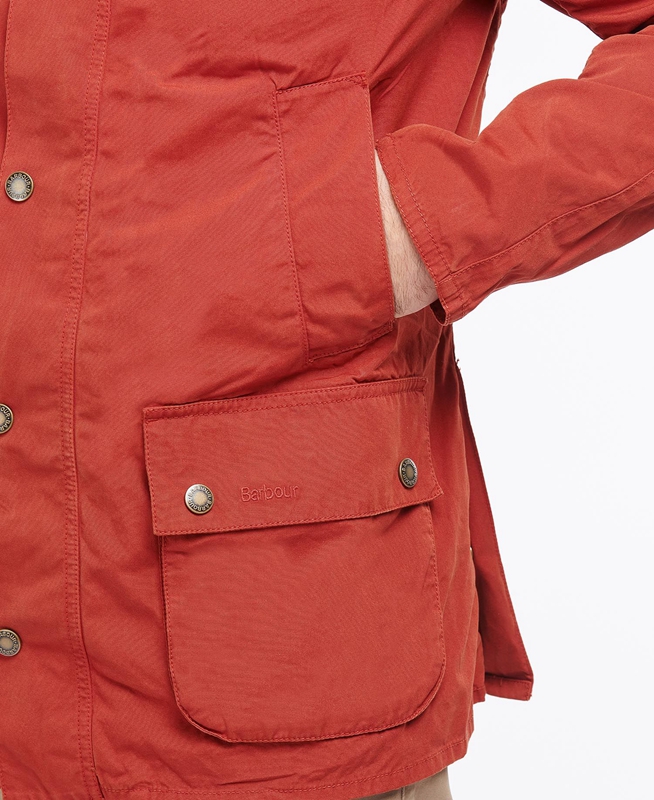 Barbour Ashby Férfi Alkalmi Dzsekik Narancssárga | 174506-FBX