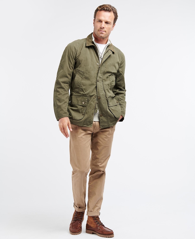 Barbour Ashby Férfi Alkalmi Dzsekik Olivazöld | 129048-OKN