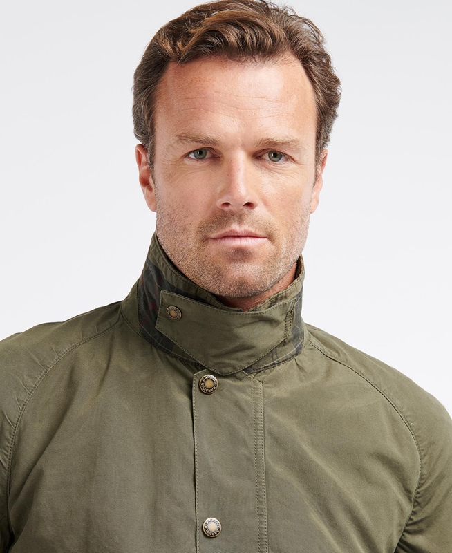Barbour Ashby Férfi Alkalmi Dzsekik Olivazöld | 129048-OKN