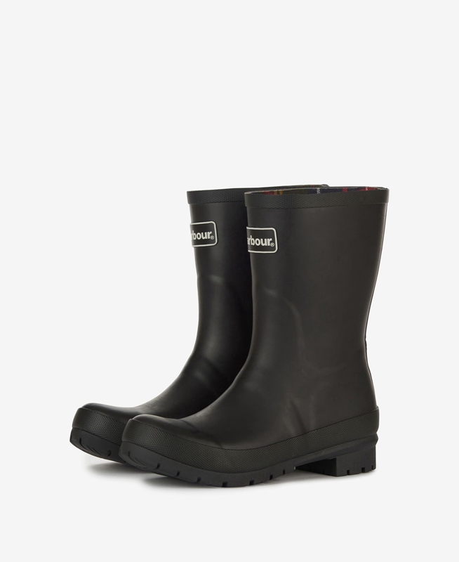 Barbour Banbury Wellingon Női Csizma Fekete | 560721-XVU