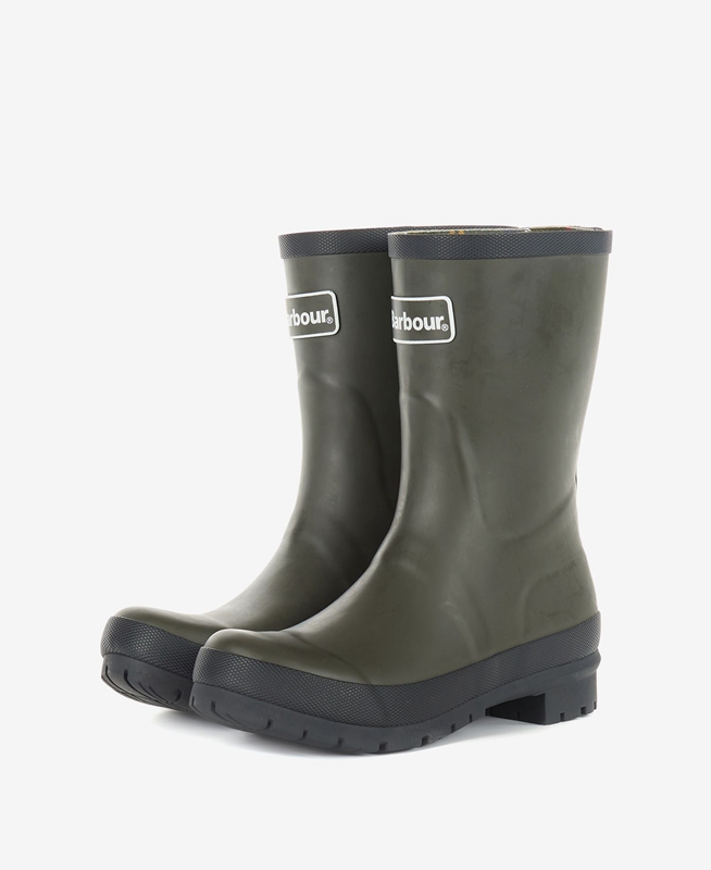 Barbour Banbury Wellington Női Csizma Olivazöld | 530847-ZPQ