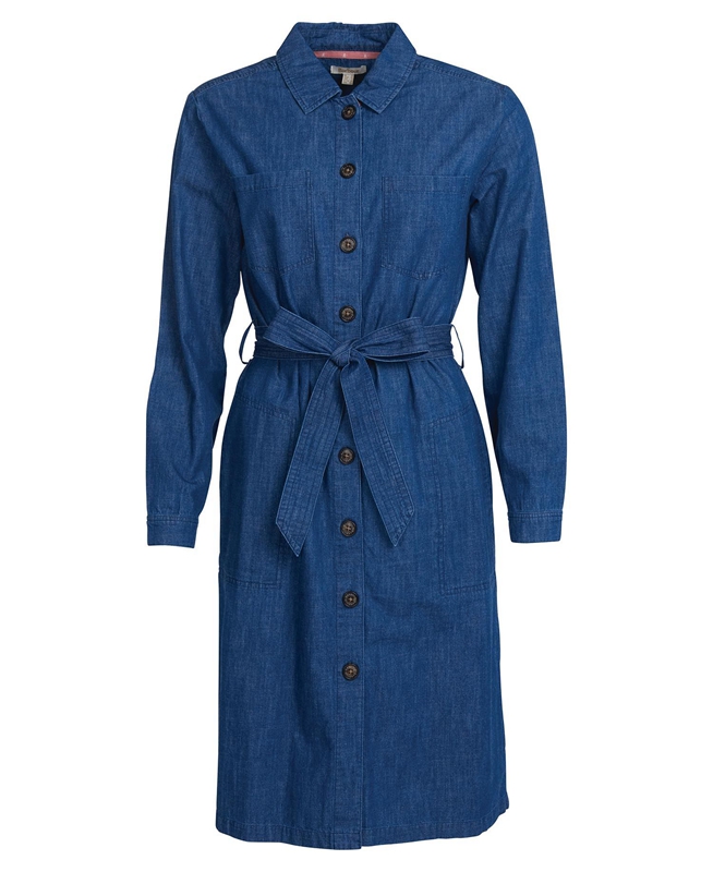 Barbour Barmouth Női Ruha Sötétkék | 604925-MQN