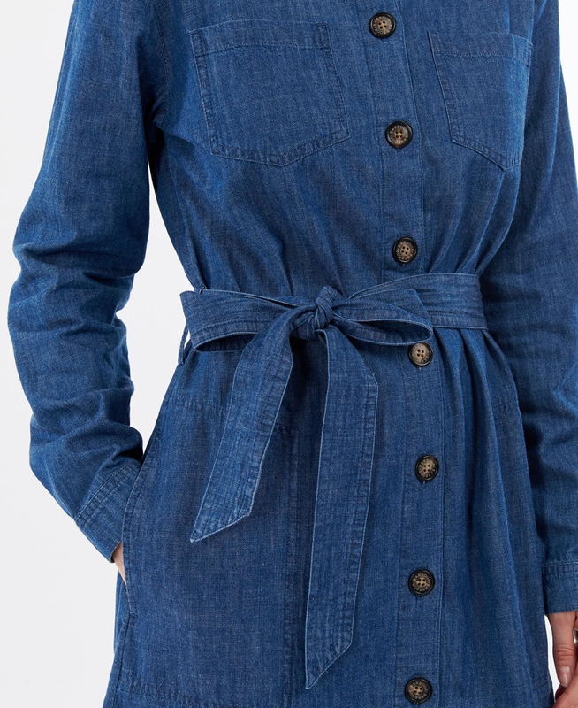 Barbour Barmouth Női Ruha Sötétkék | 604925-MQN
