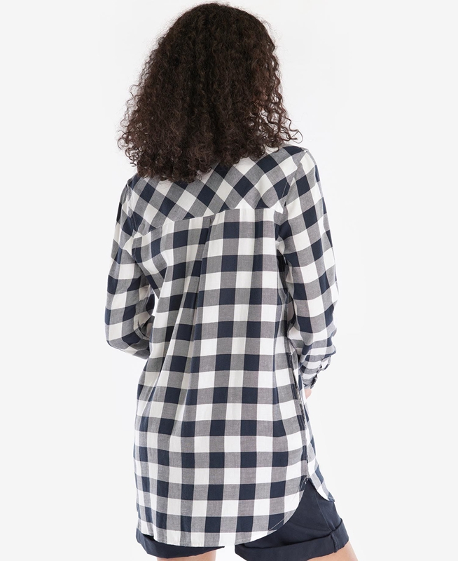 Barbour Baymouth Női Ingek Fekete Szürke | 817035-TUE