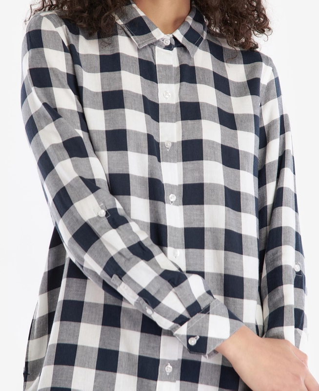 Barbour Baymouth Női Ingek Fekete Szürke | 817035-TUE