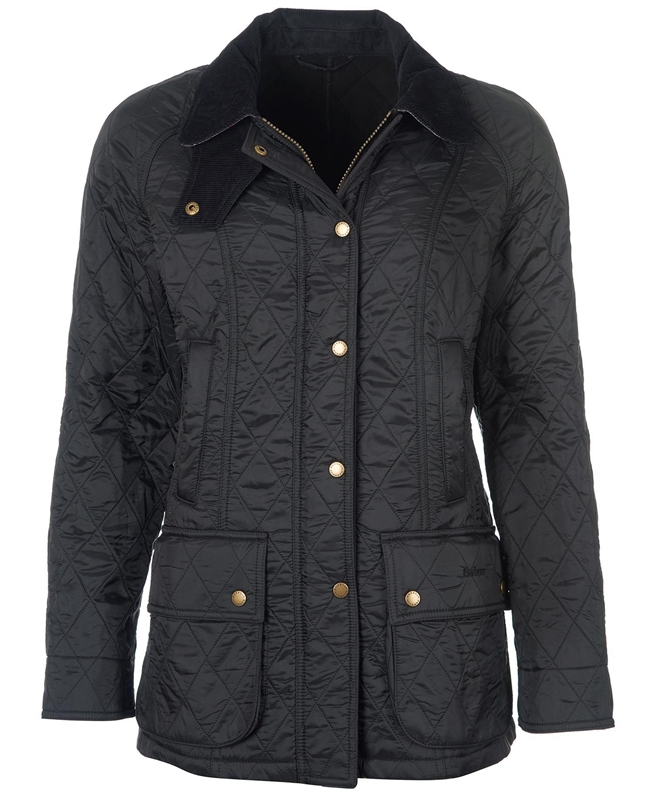 Barbour Beadnell Polarquilt Női Vattázott Kabát Fekete | 213485-VWM