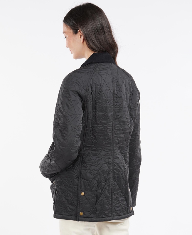Barbour Beadnell Polarquilt Női Vattázott Kabát Fekete | 213485-VWM