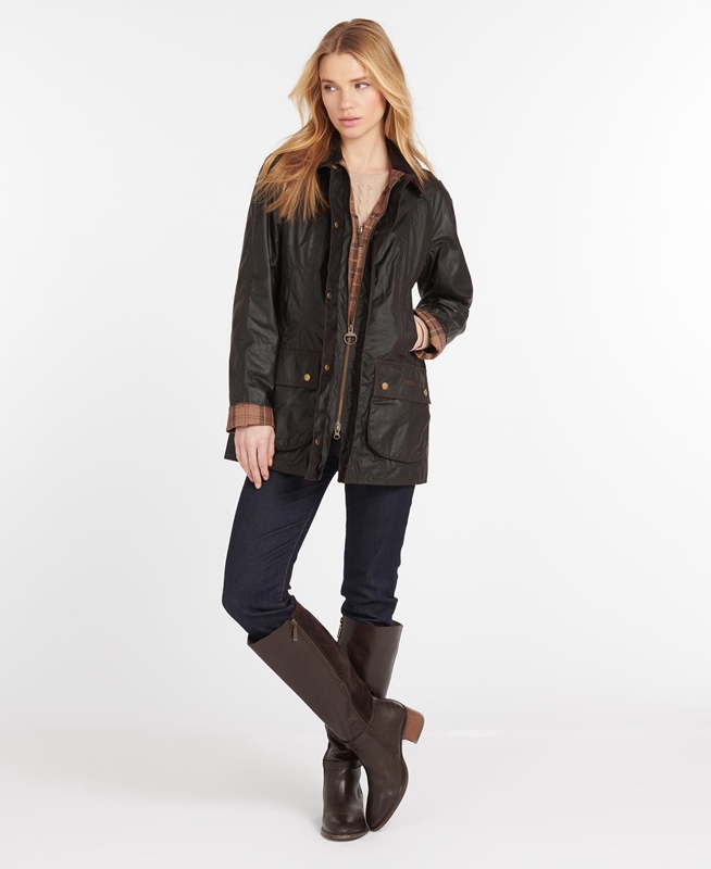 Barbour Beadnell® Női Viaszos Kabát Barna | 037952-XPD