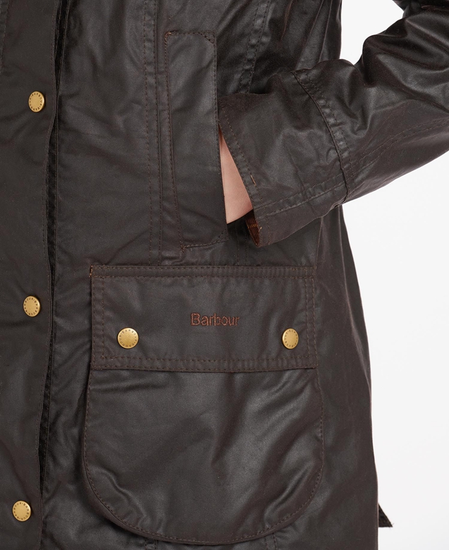 Barbour Beadnell® Női Viaszos Kabát Barna | 037952-XPD