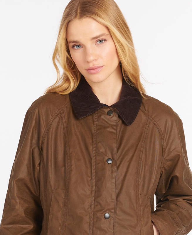 Barbour Beadnell® Női Viaszos Kabát Barna | 601279-KMR