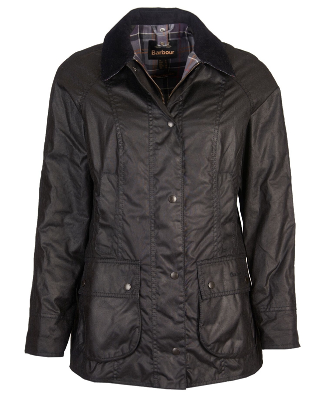 Barbour Beadnell® Női Viaszos Kabát Fekete | 310487-PZR