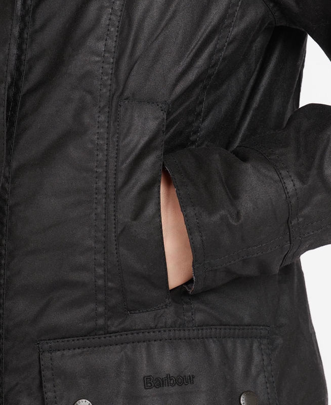 Barbour Beadnell® Női Viaszos Kabát Fekete | 310487-PZR